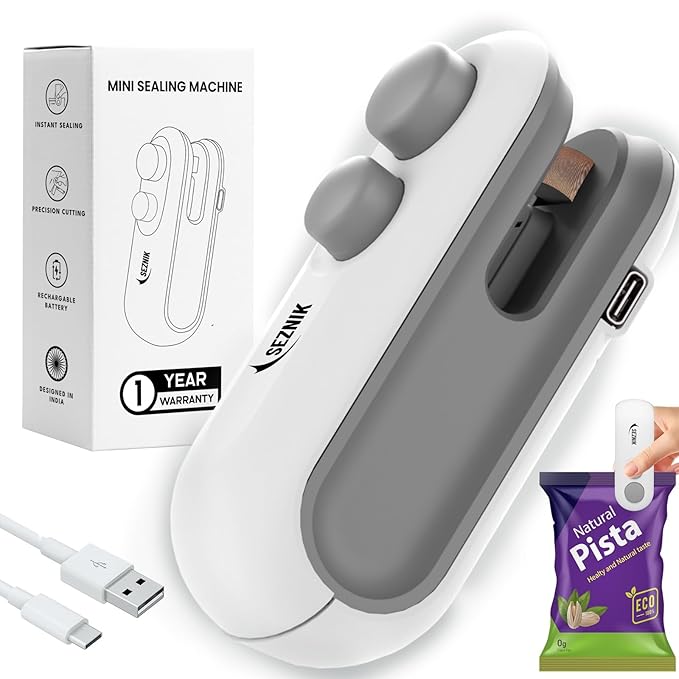 Portable Mini Sealing Machine, Handheld Packet Sealer for Food